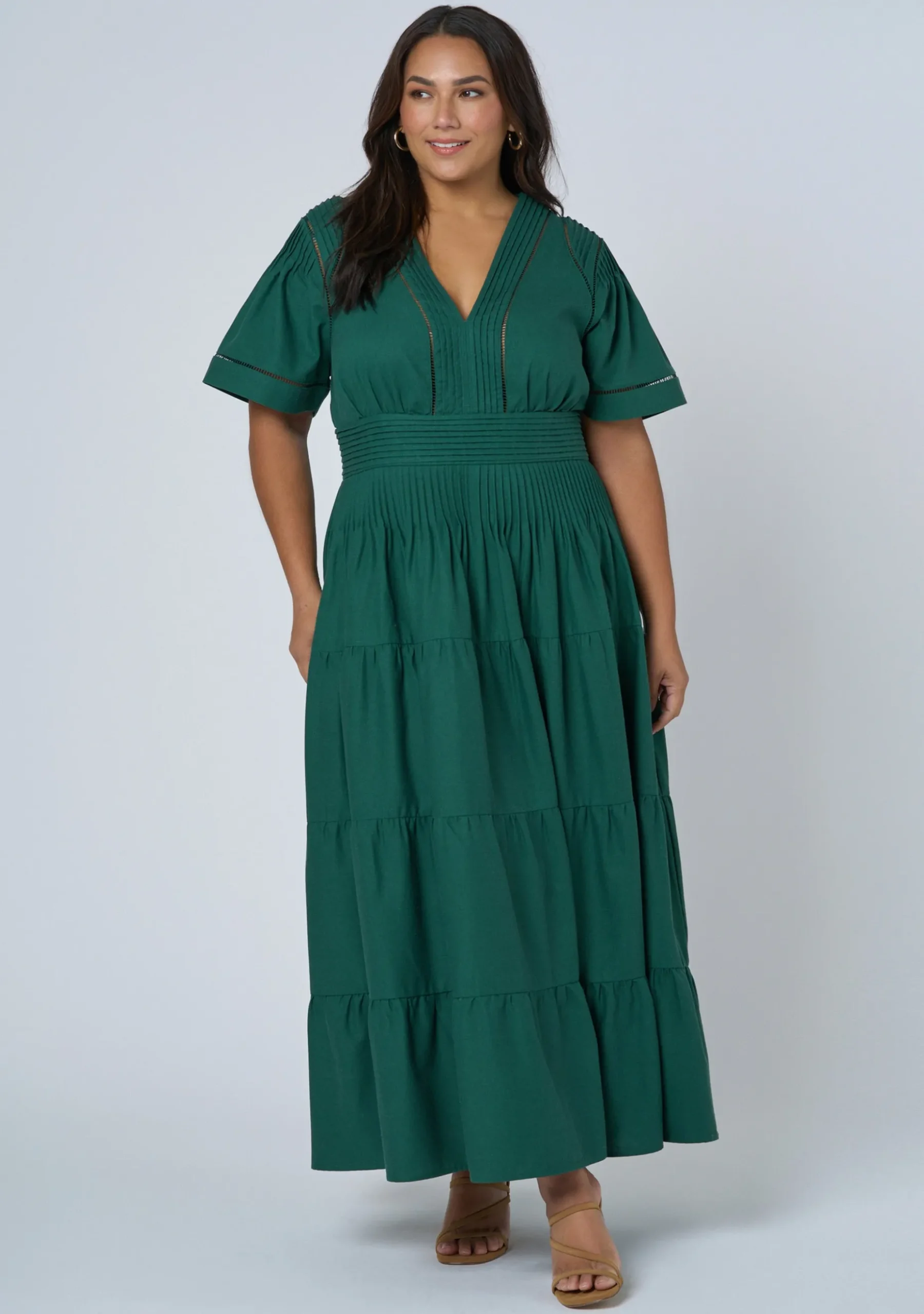 Abby Linen Maxi Dress