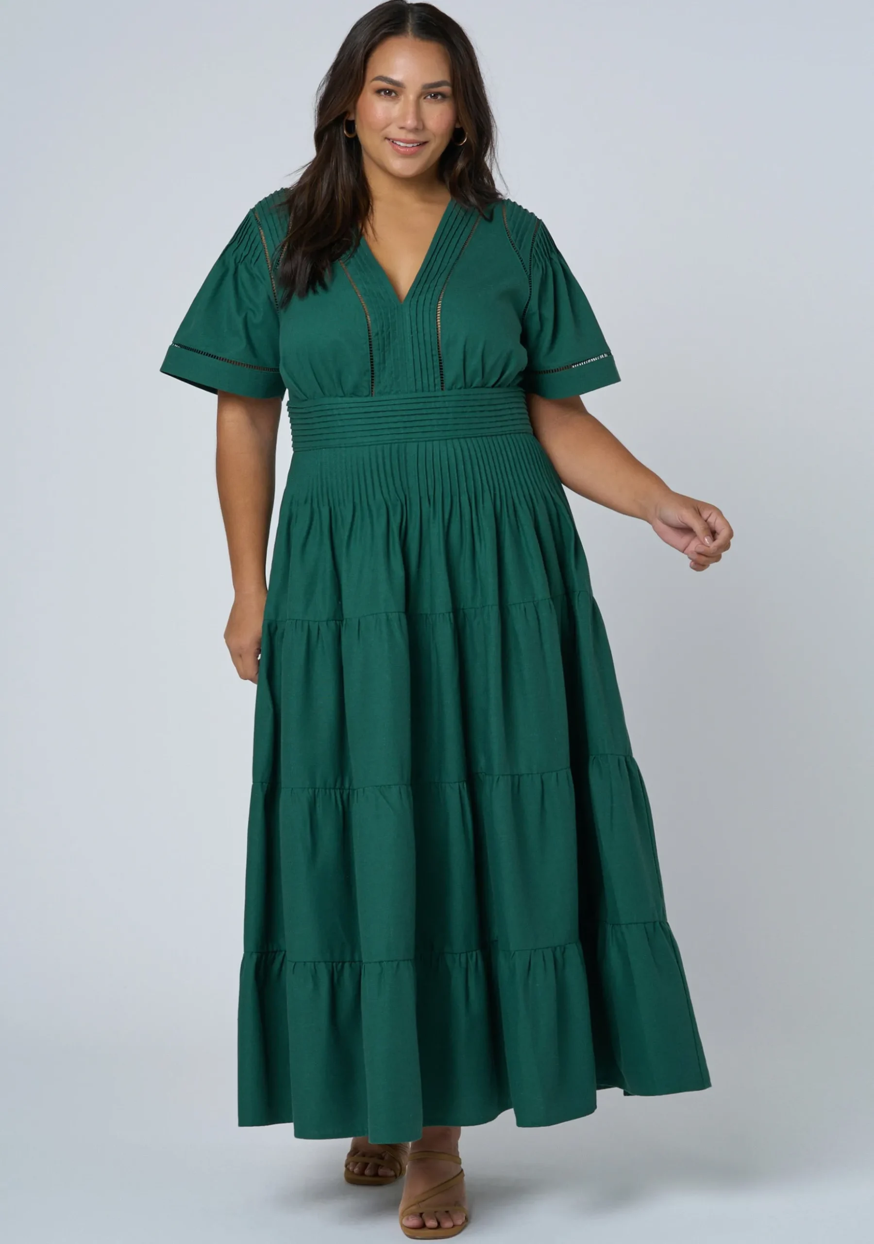 Abby Linen Maxi Dress