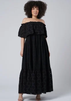 Aelita Broderie Maxi Dress