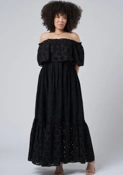 Aelita Broderie Maxi Dress