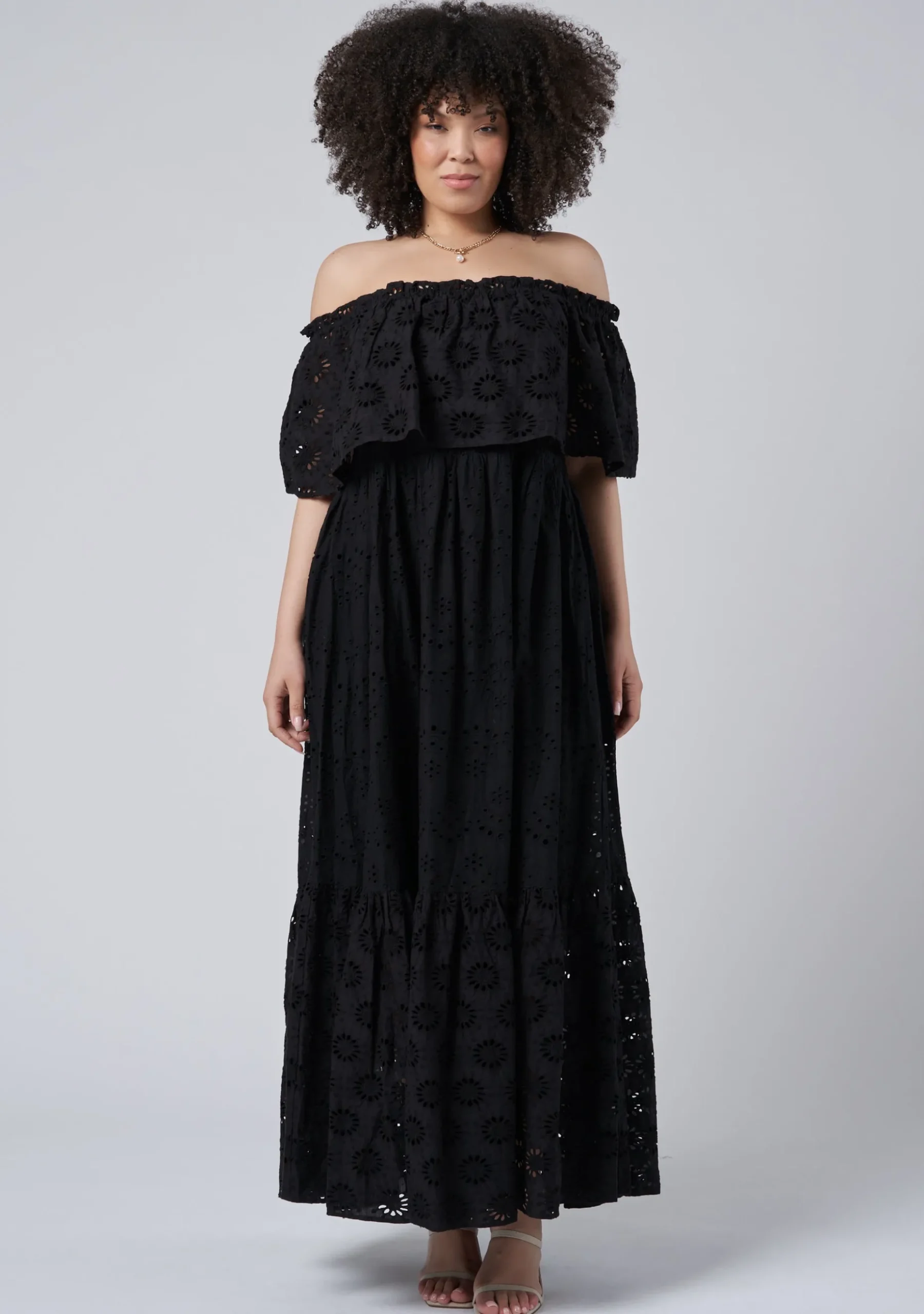 Aelita Broderie Maxi Dress