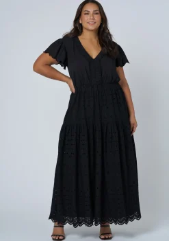 Allegra Broderie Maxi Dress