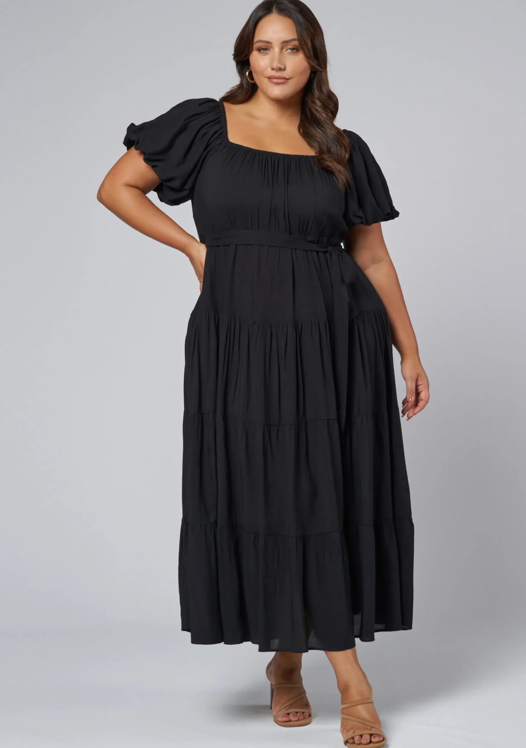 Amelia Tiered Midi Dress