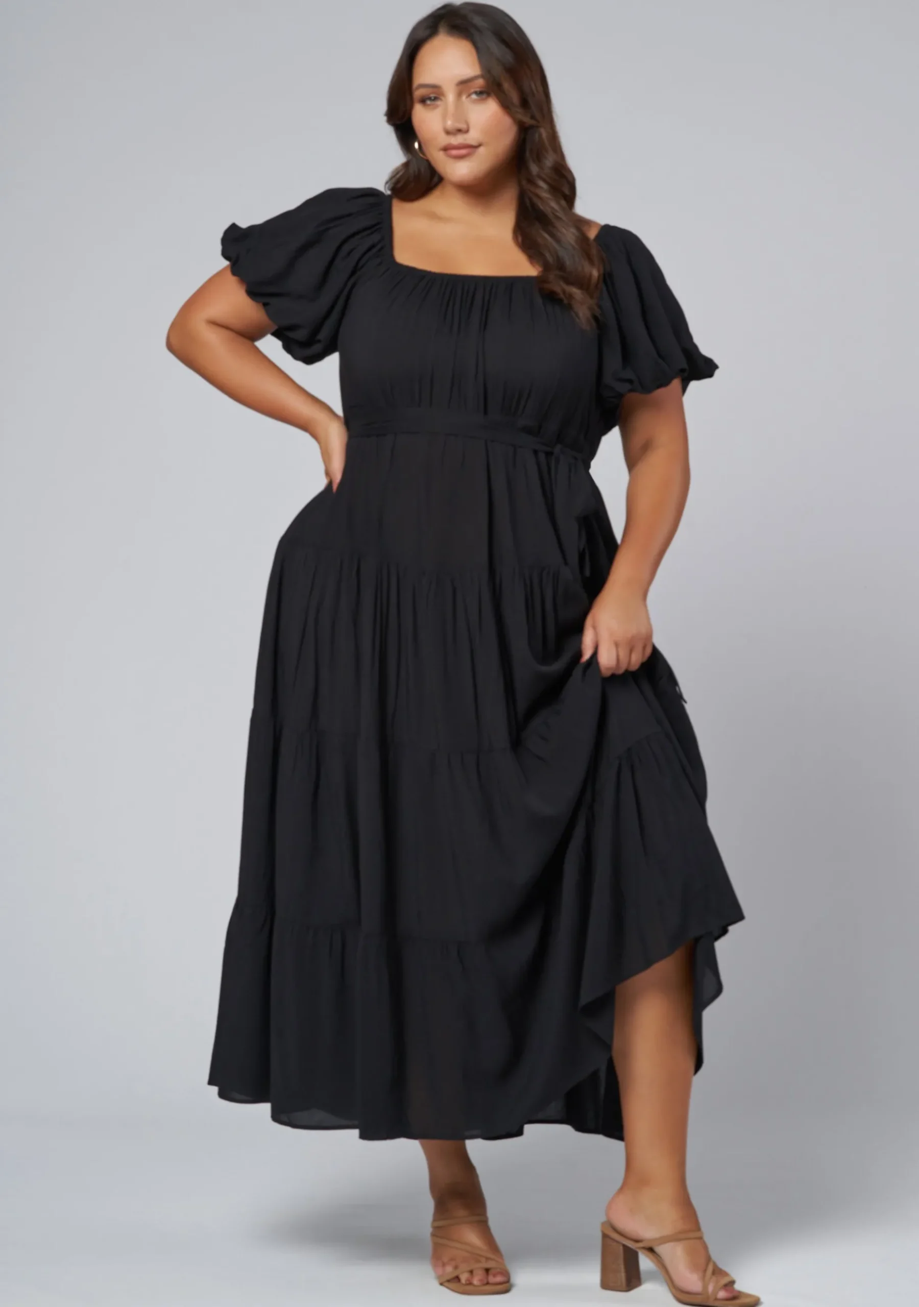 Amelia Tiered Midi Dress