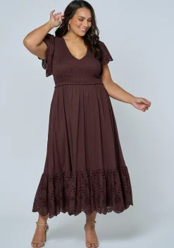 Anastasia Broderie Midi Dress