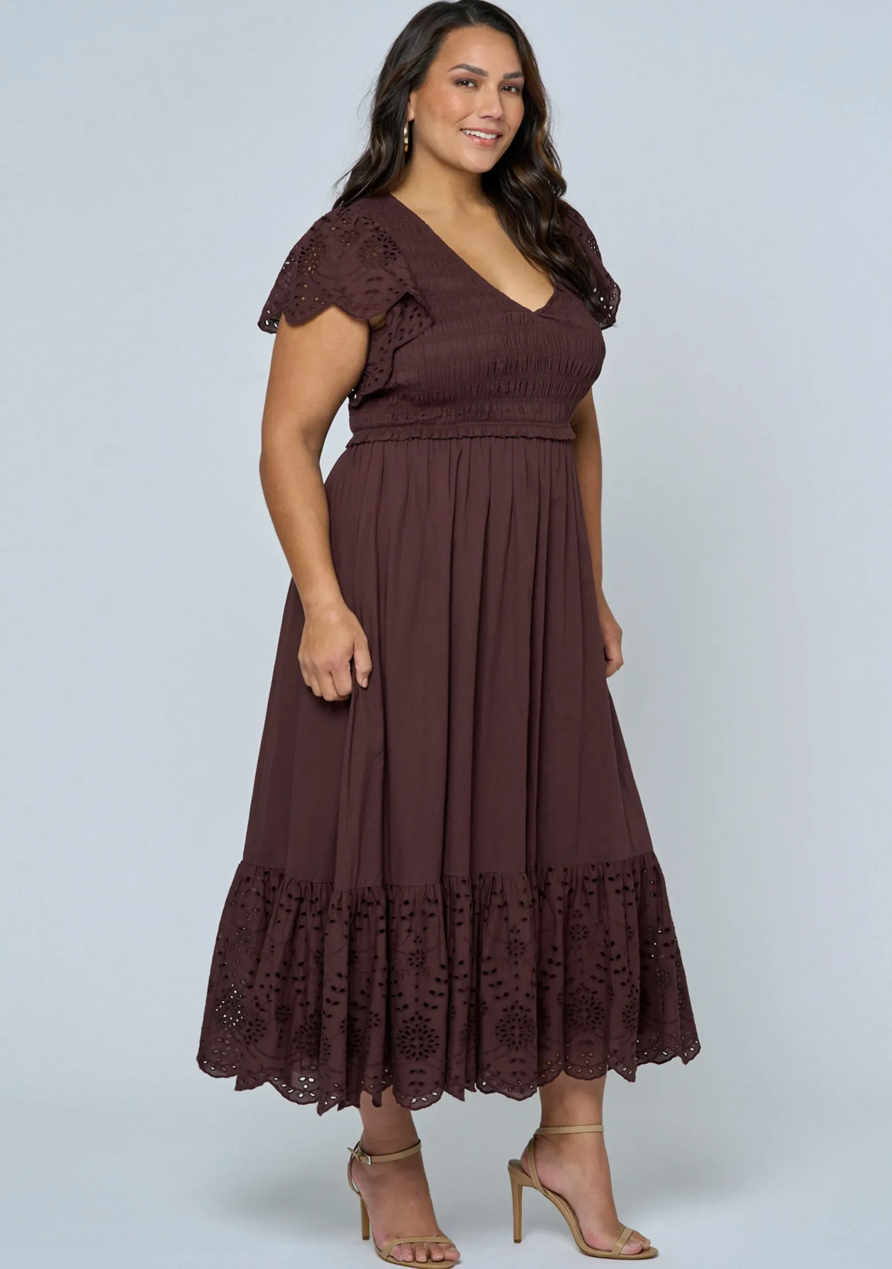 Anastasia Broderie Midi Dress