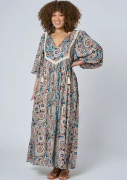 Aqua Breeze Maxi Dress