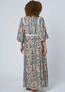 Aqua Breeze Maxi Dress