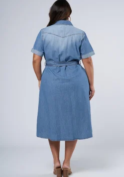 Ari Denim Midi Dress