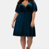Blushy Worthy Velvet Dress