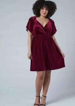 Blushy Worthy Velvet Dress
