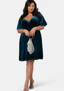 Blushy Worthy Velvet Dress