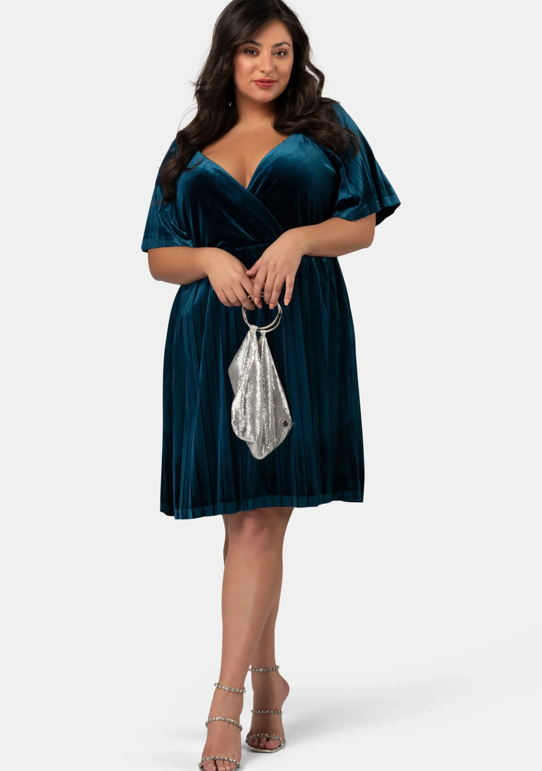 Blushy Worthy Velvet Dress