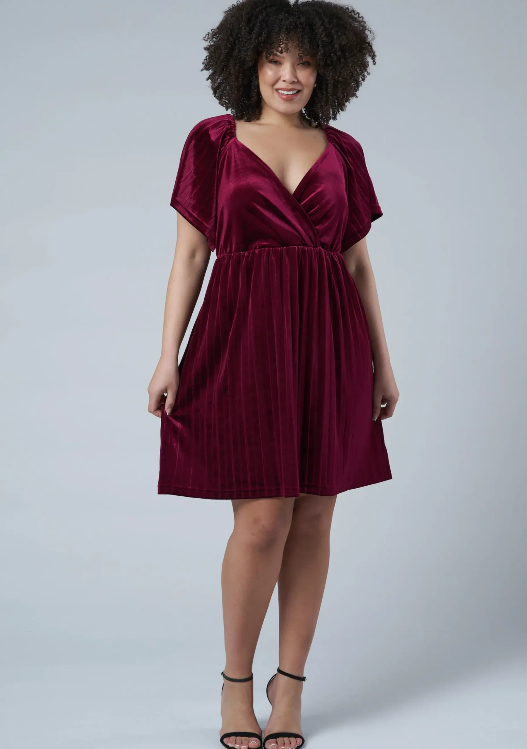 Blushy Worthy Velvet Dress