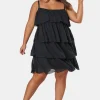 Body Party Tiered Strappy Dress