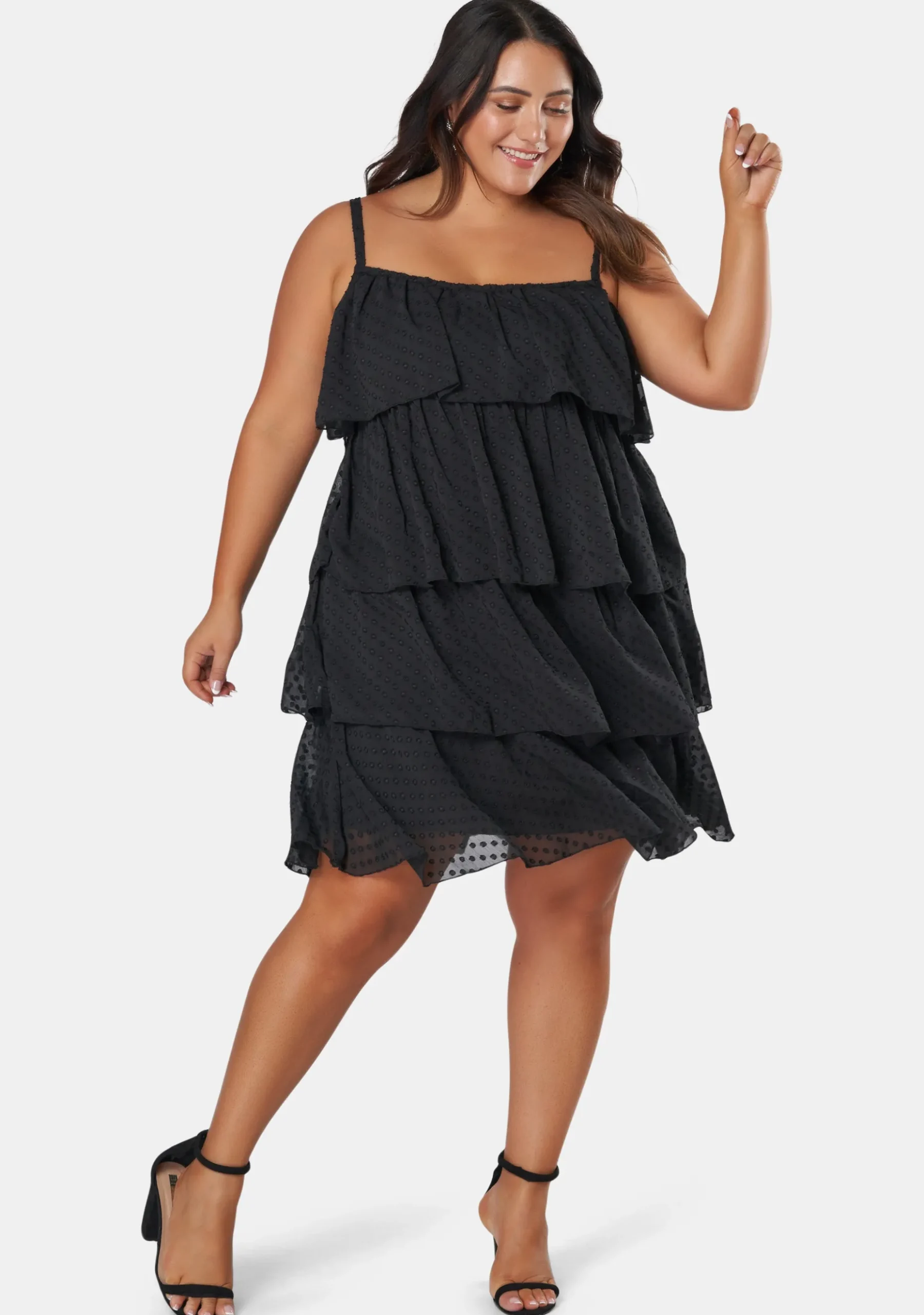 Body Party Tiered Strappy Dress