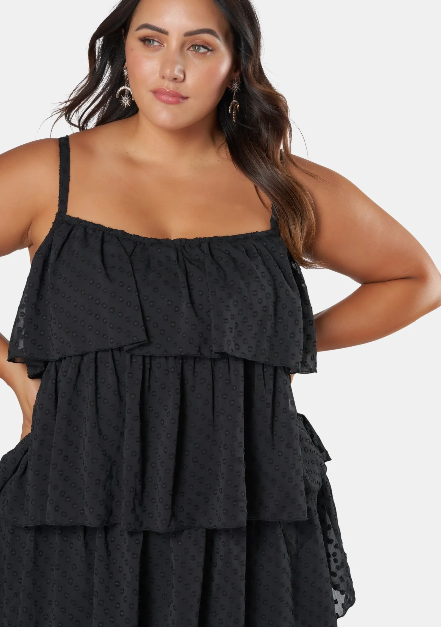 Body Party Tiered Strappy Dress