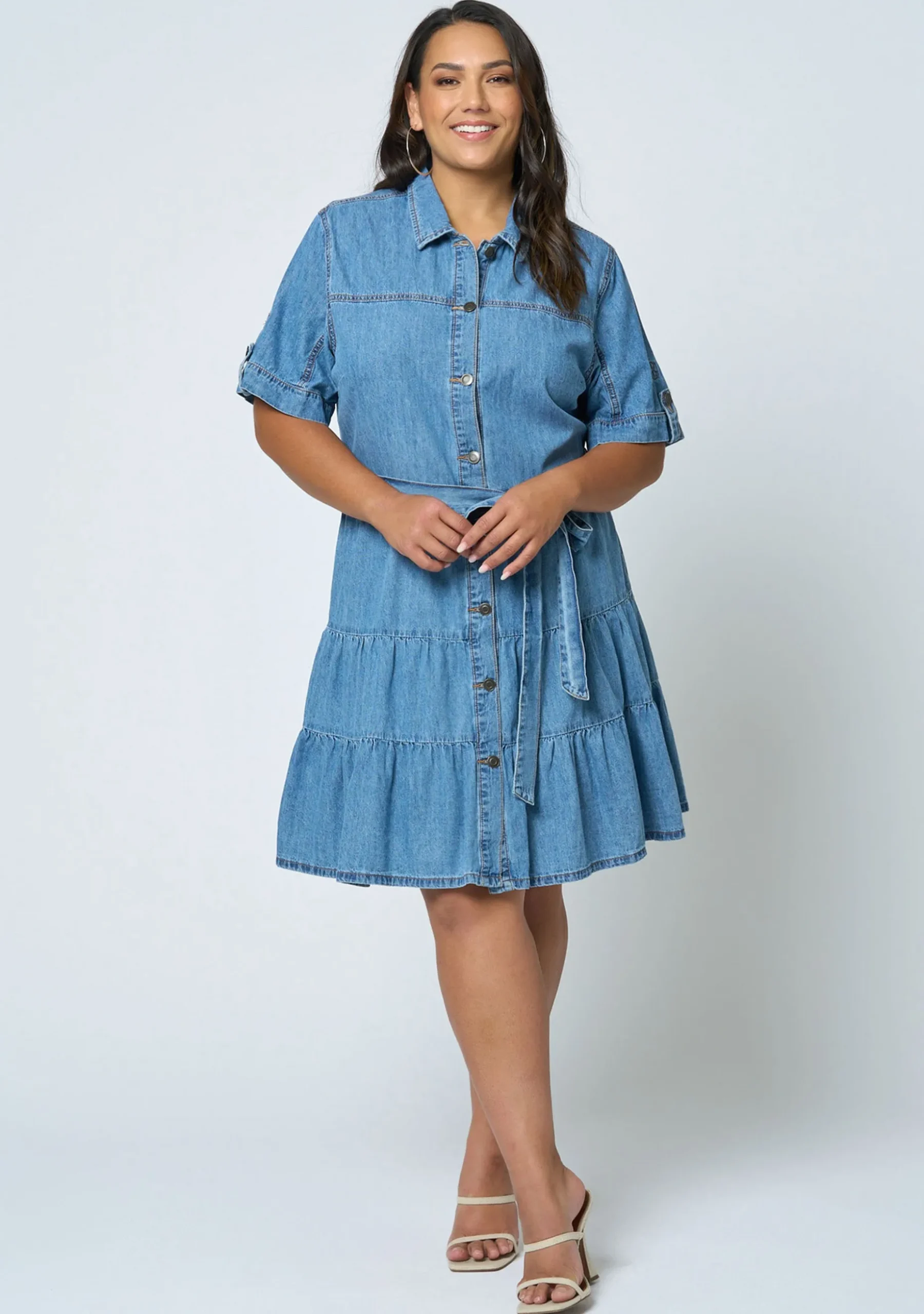 Carla Chambray Denim Dress