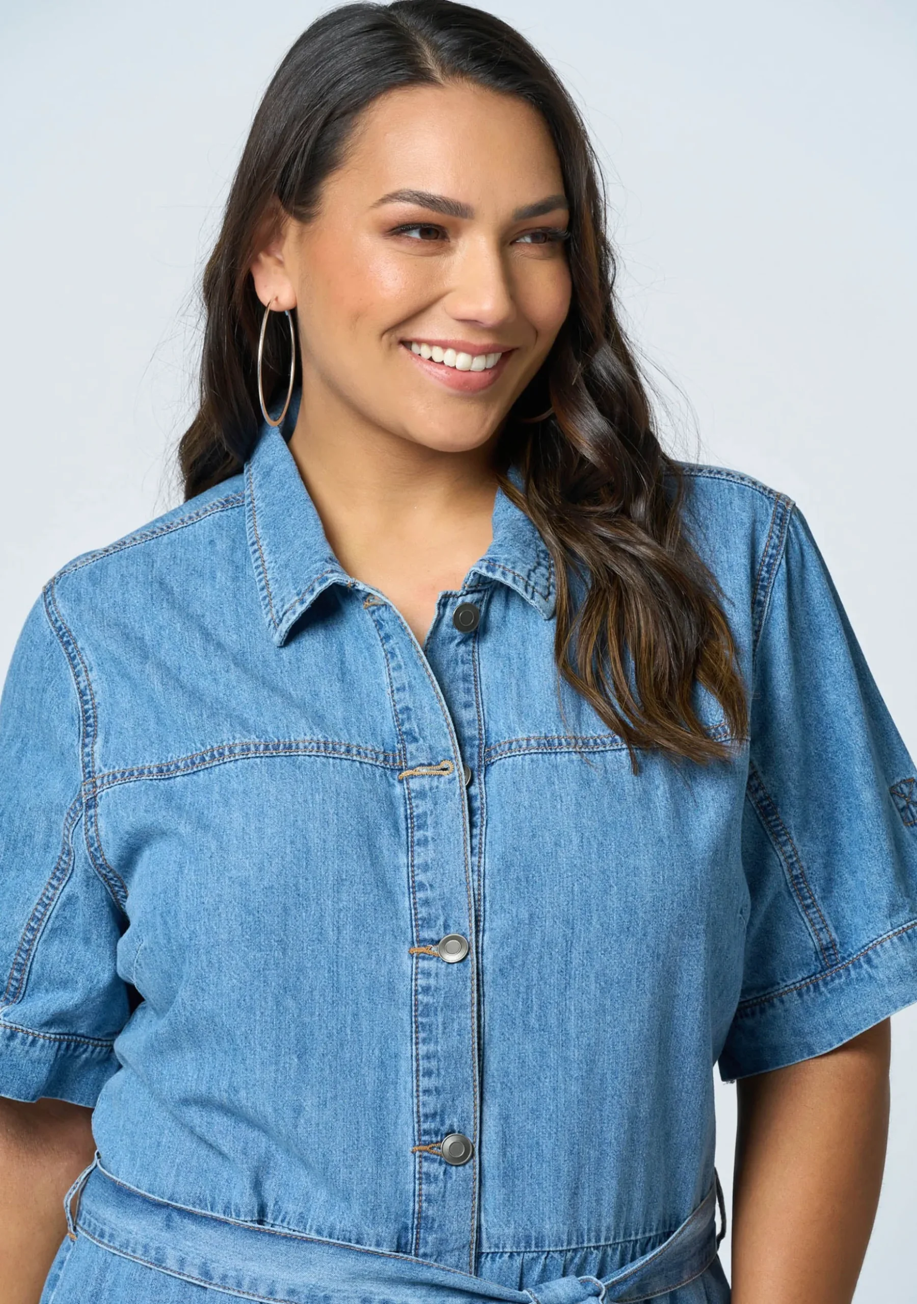 Carla Chambray Denim Dress
