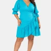 Cartia Wrap Mini Dress
