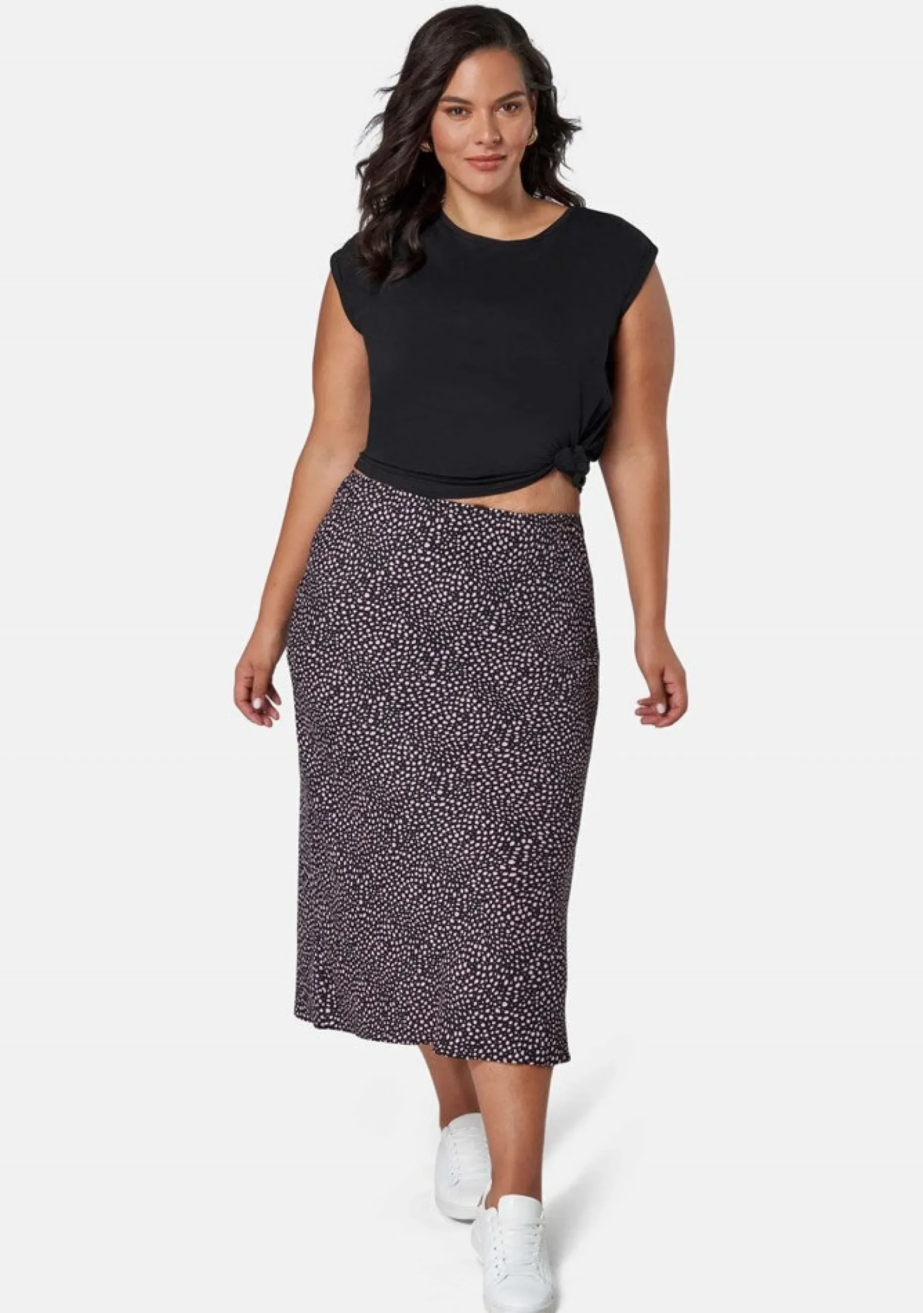 Catalina Print Midi Skirt