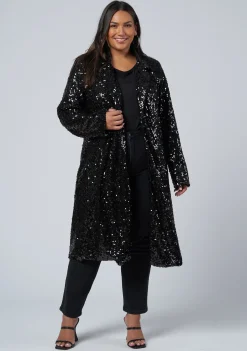 Chained Up Sequin Coat