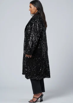 Chained Up Sequin Coat