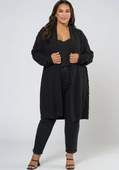 Charli Longline Cable Cardigan