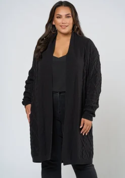 Charli Longline Cable Cardigan