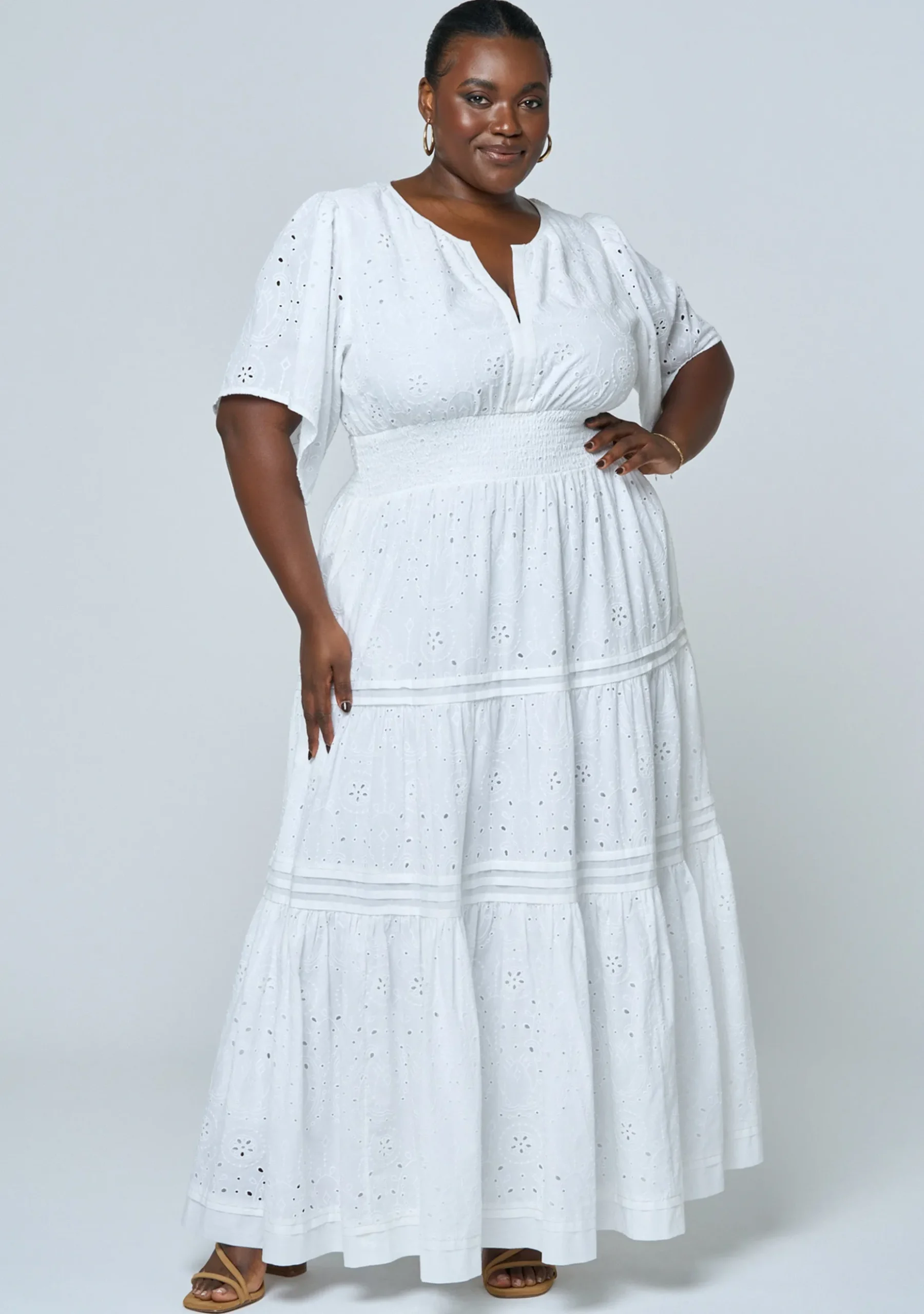 Constance Broderie Maxi Dress