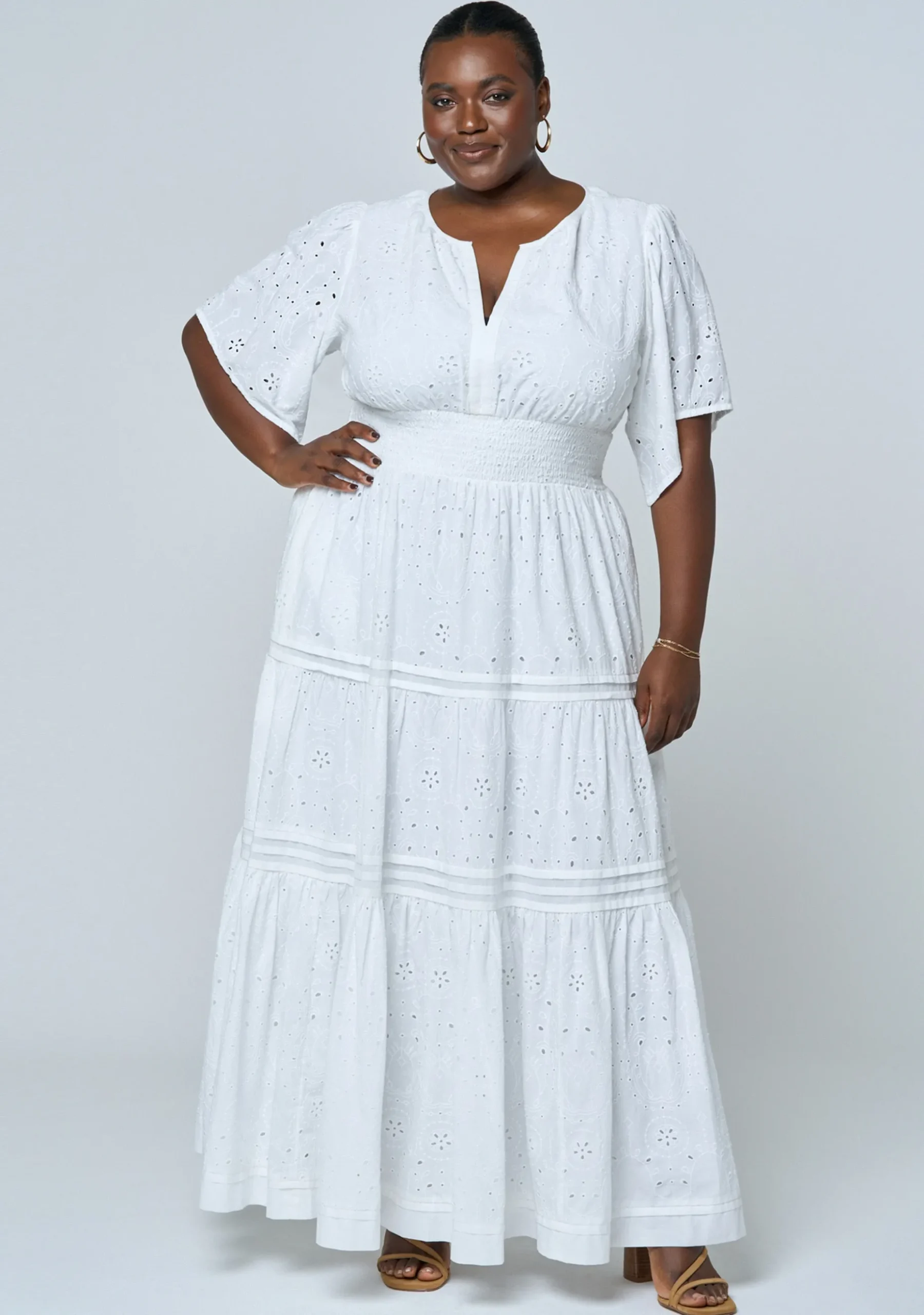 Constance Broderie Maxi Dress