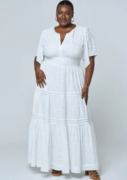 Constance Broderie Maxi Dress