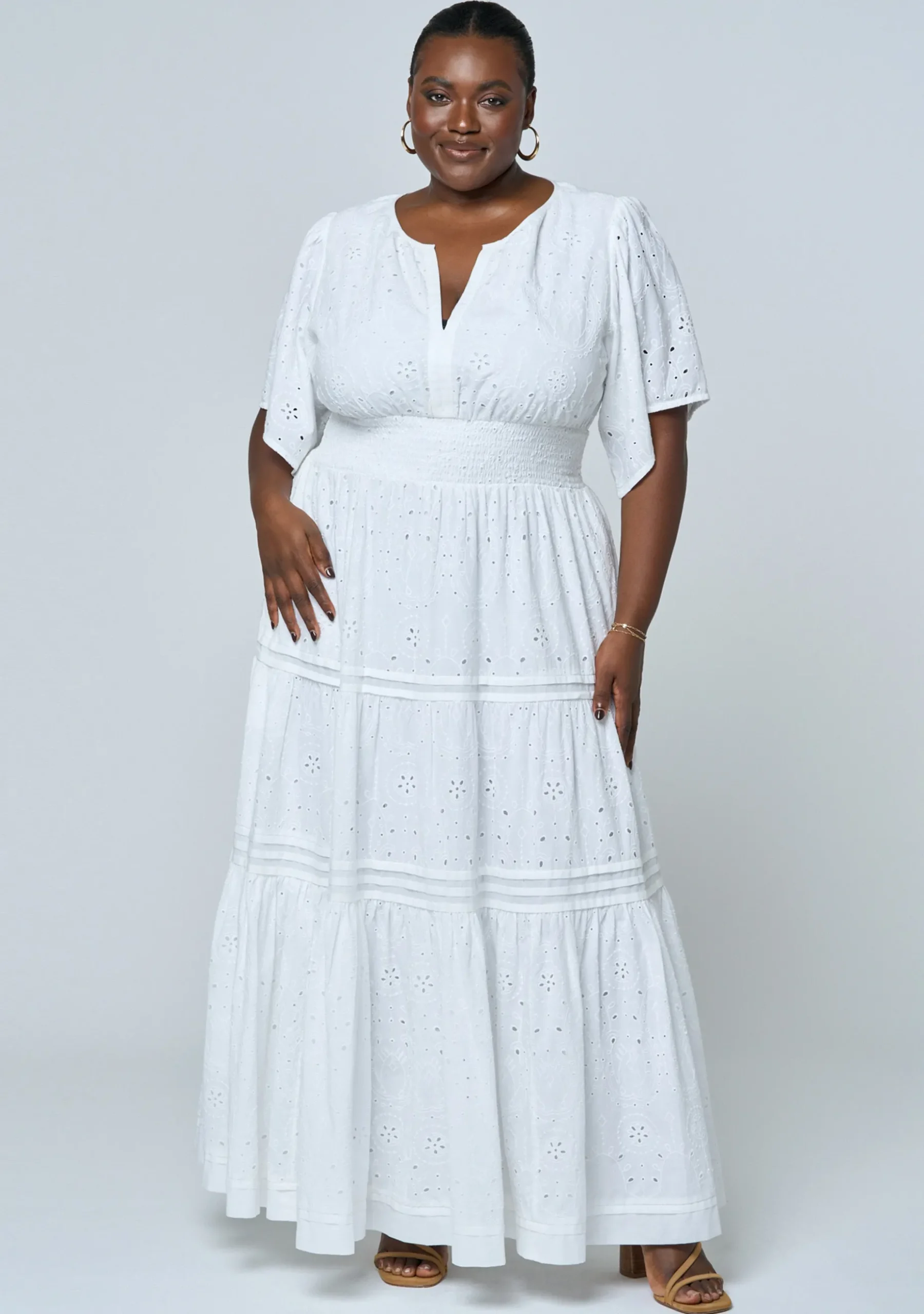 Constance Broderie Maxi Dress