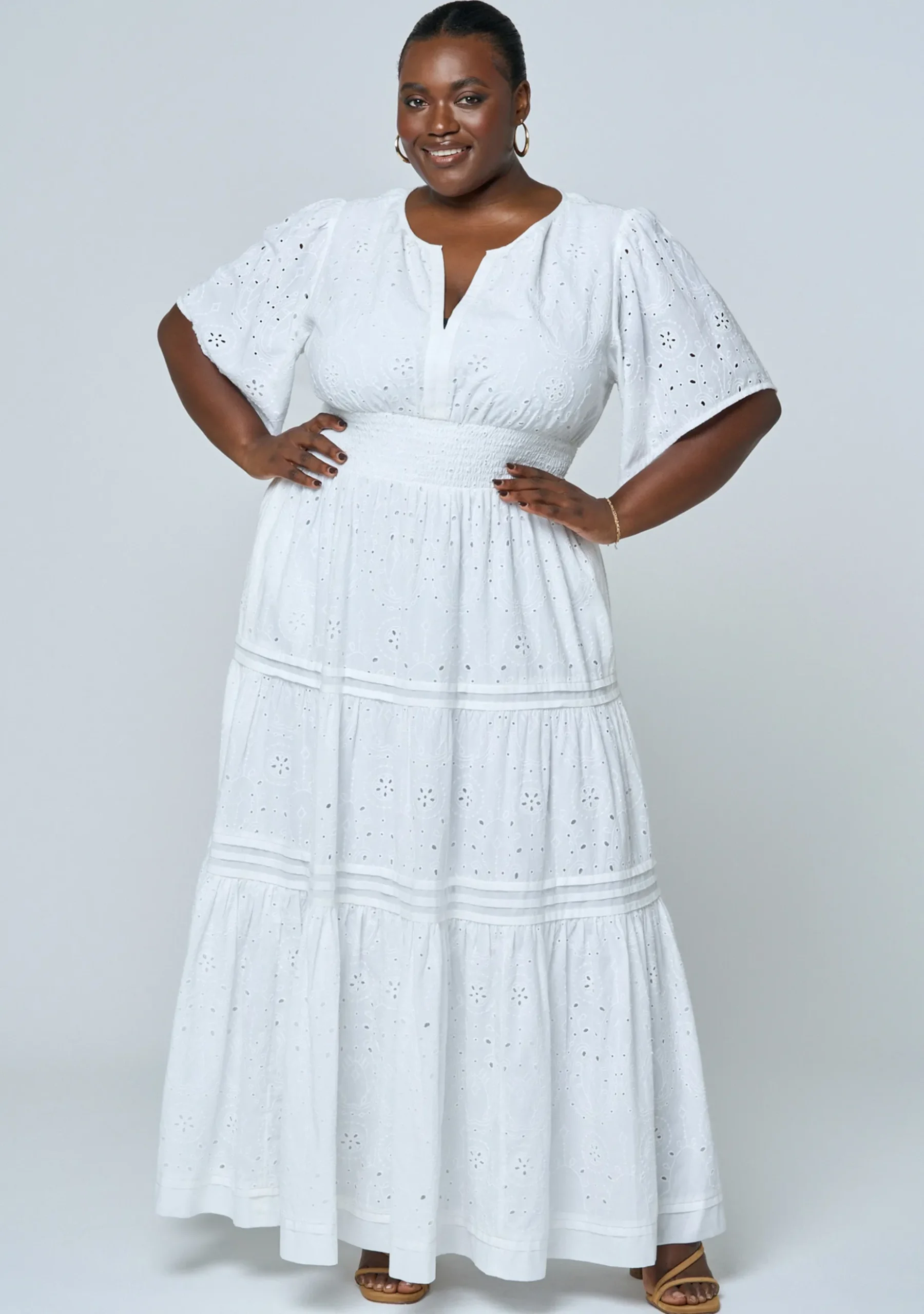 Constance Broderie Maxi Dress