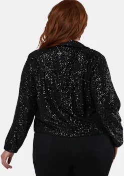 Cosplay Crop Sequin Jacket