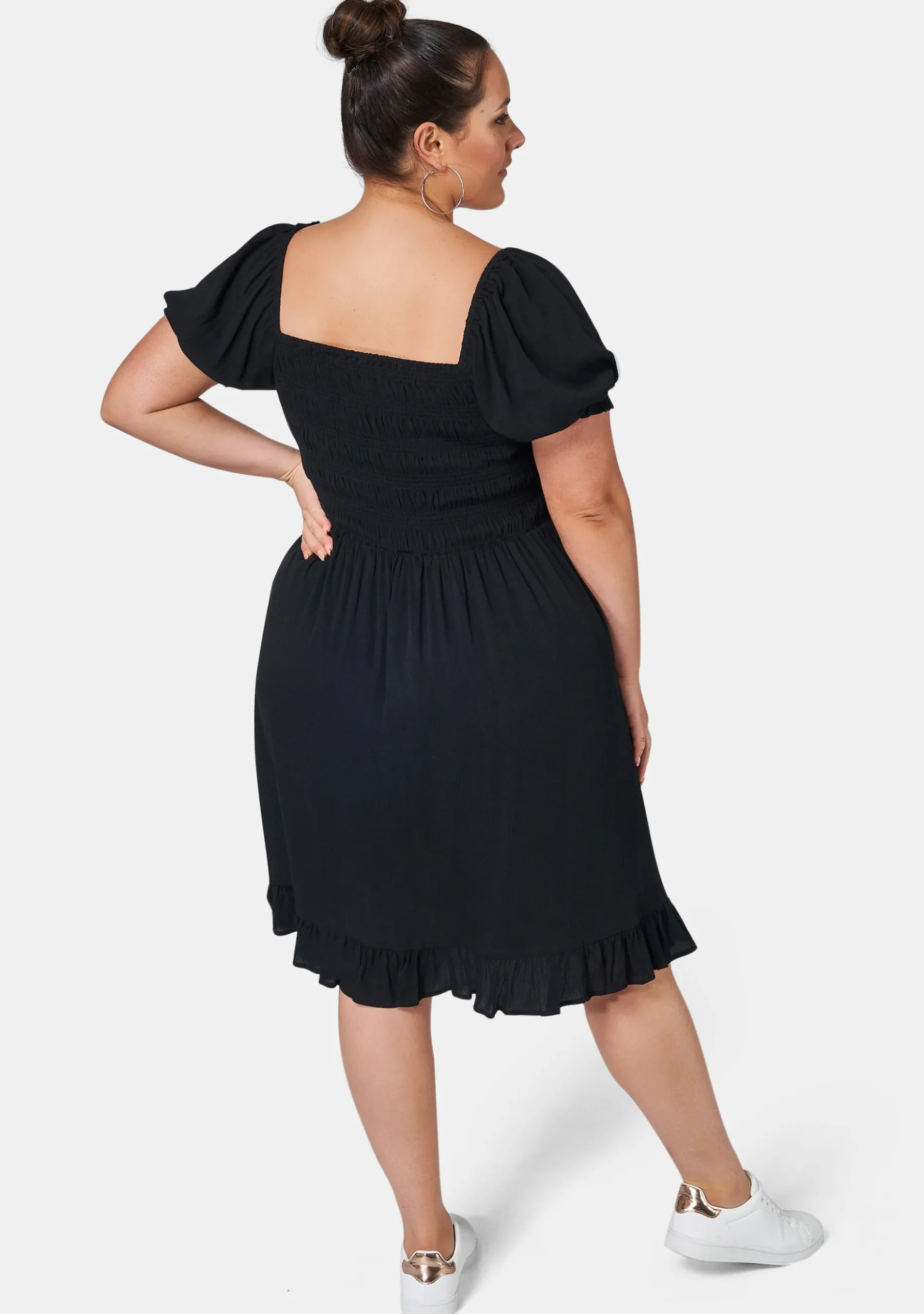Cristine Crinkle Midi Dress