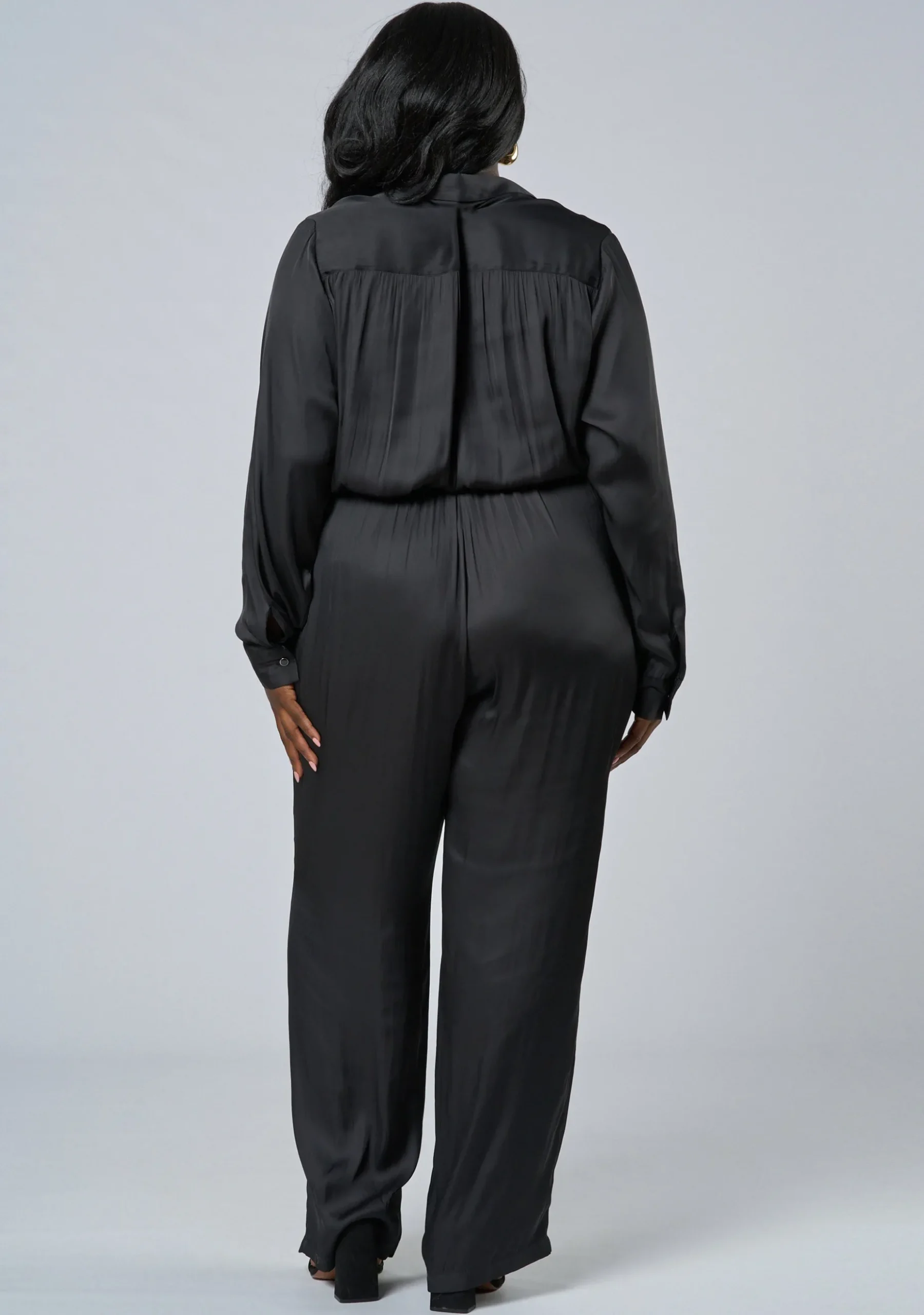 Cut It Out Satin Jumpsuit