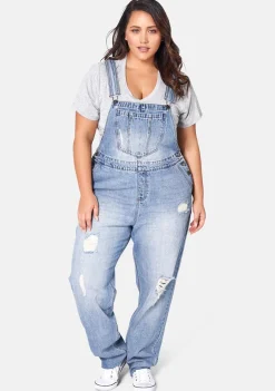 Dana Distressed Overalls