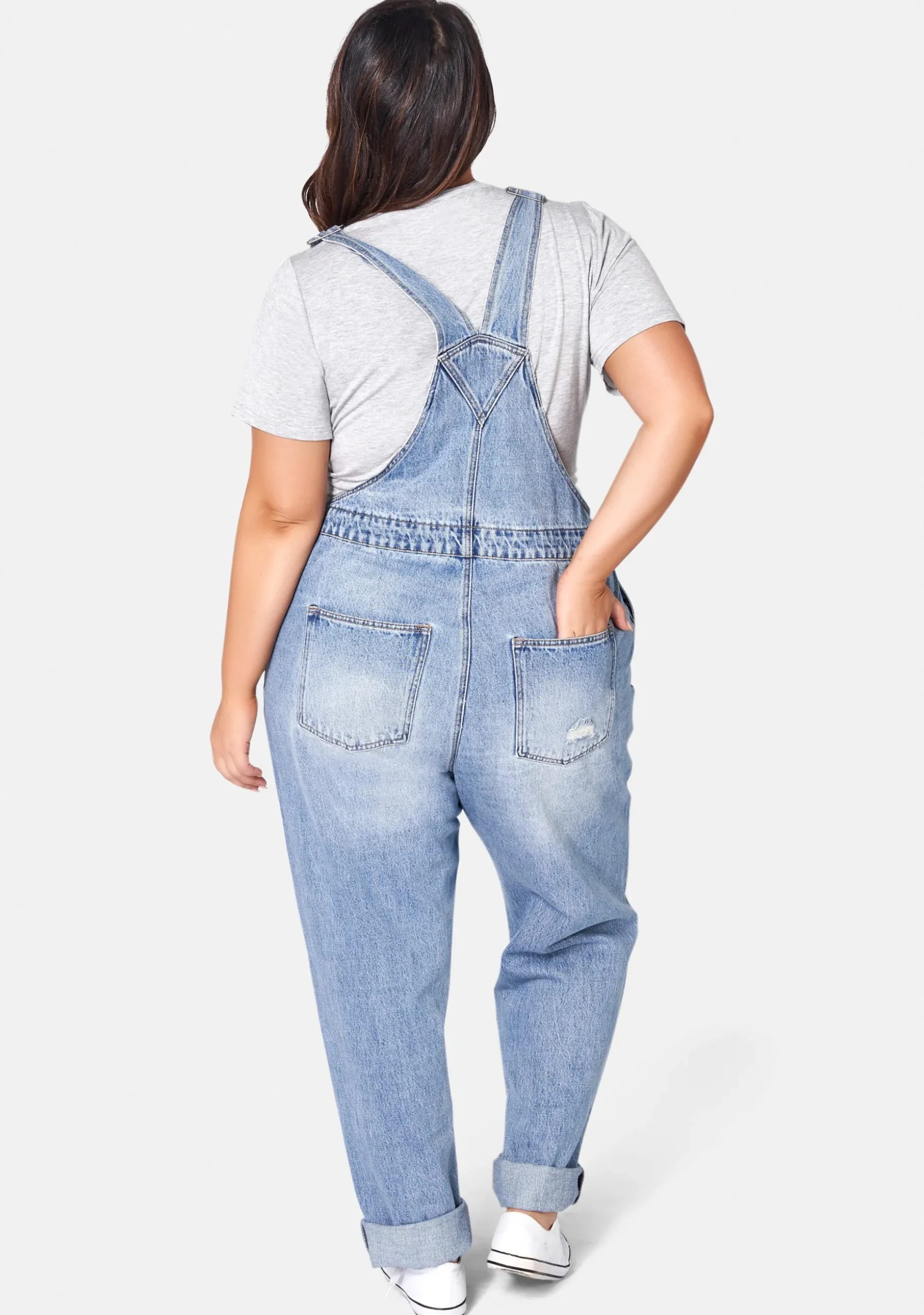 Dana Distressed Overalls