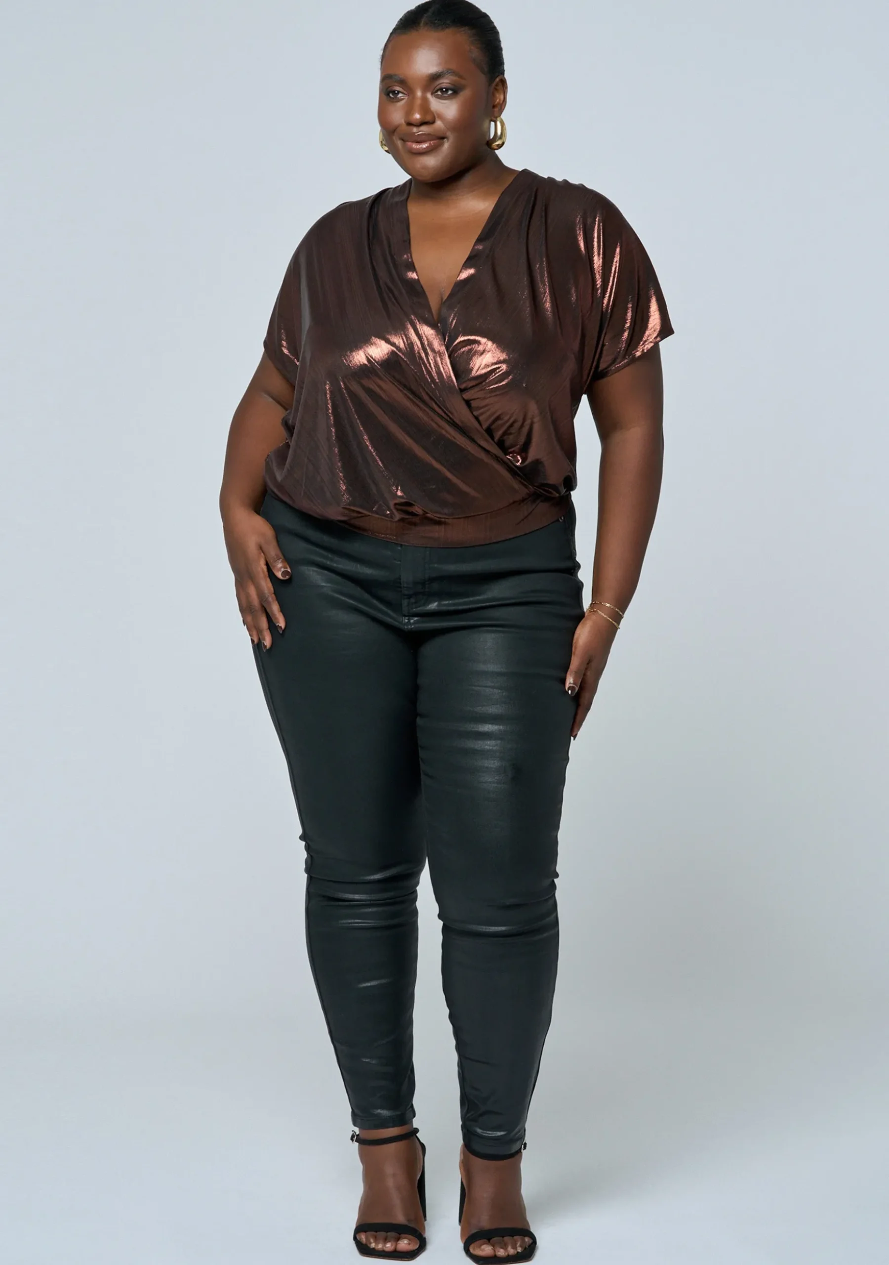 Desires Meet Metallic Top