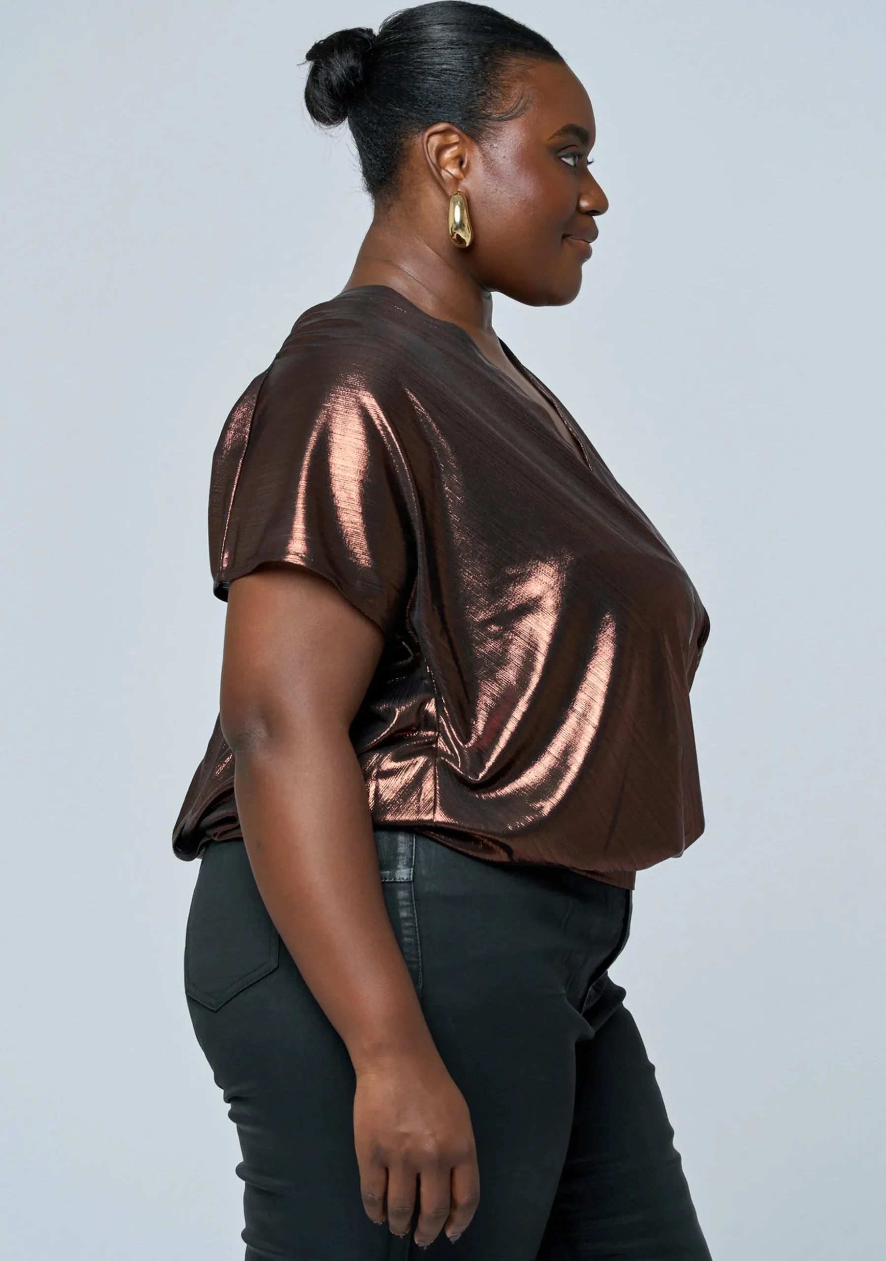 Desires Meet Metallic Top