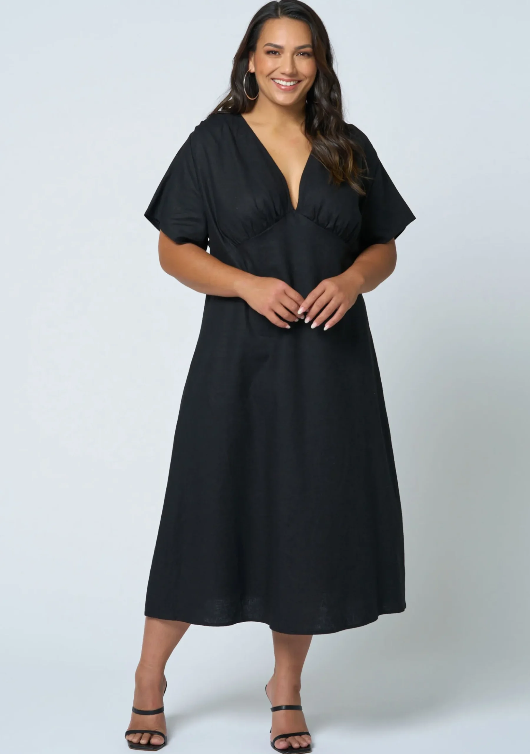 Eddie Linen Midi Dress