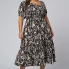 Ella Asymmetric Midi Dress