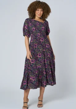 Ella Asymmetric Midi Dress