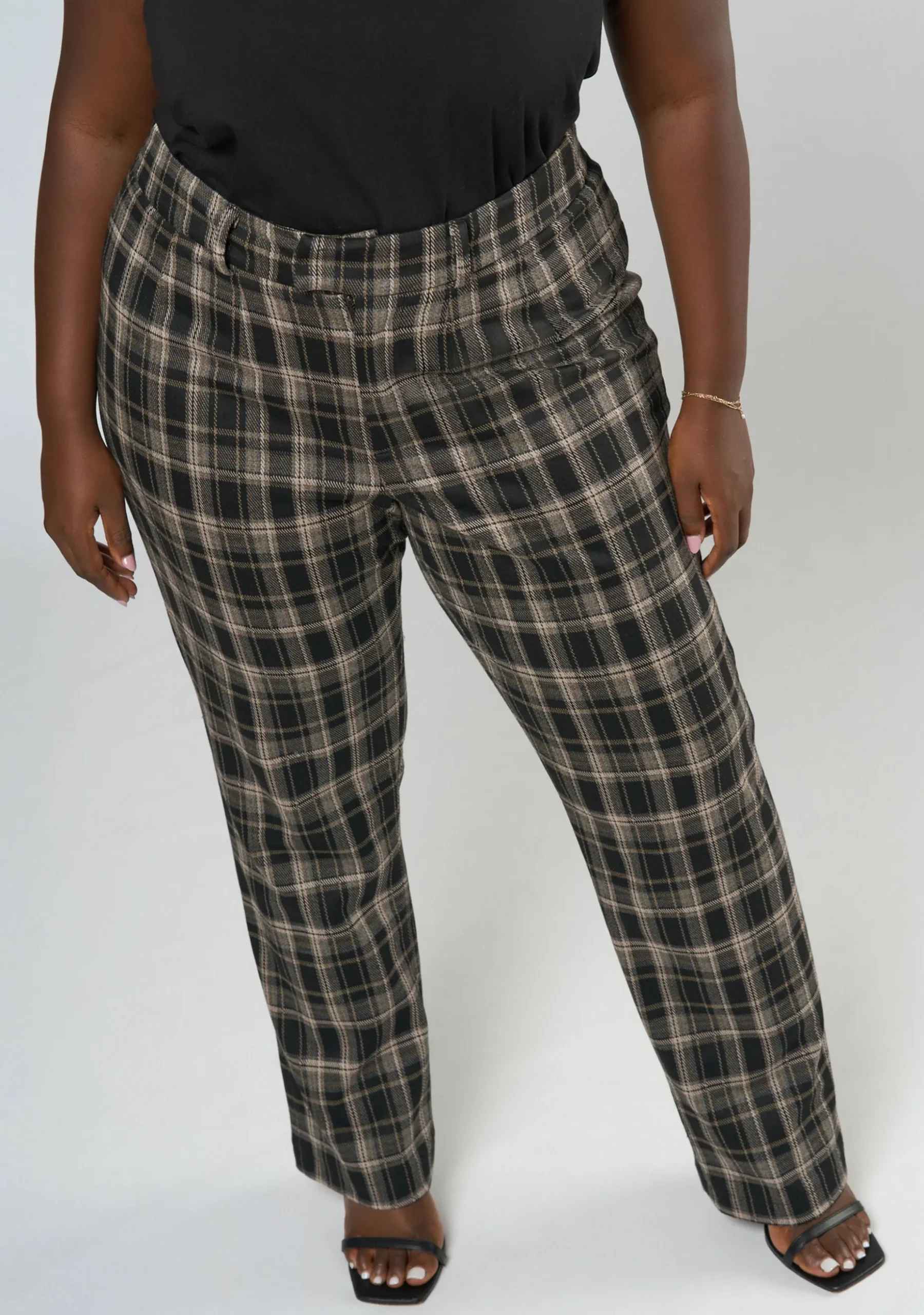 Estelle Check Ponte Pant