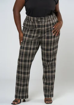 Estelle Check Ponte Pant