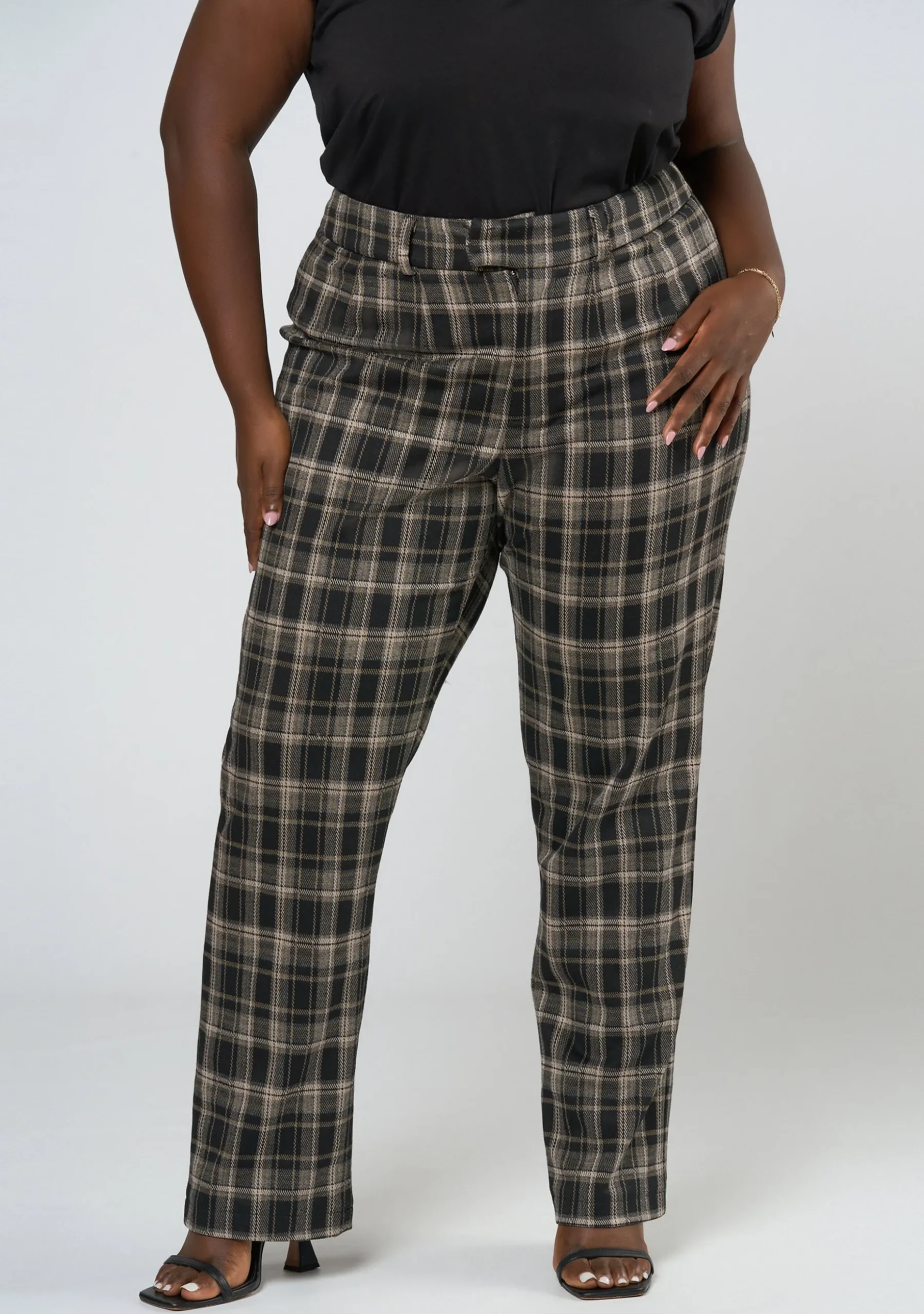 Estelle Check Ponte Pant
