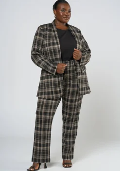 Estelle Check Ponte Pant