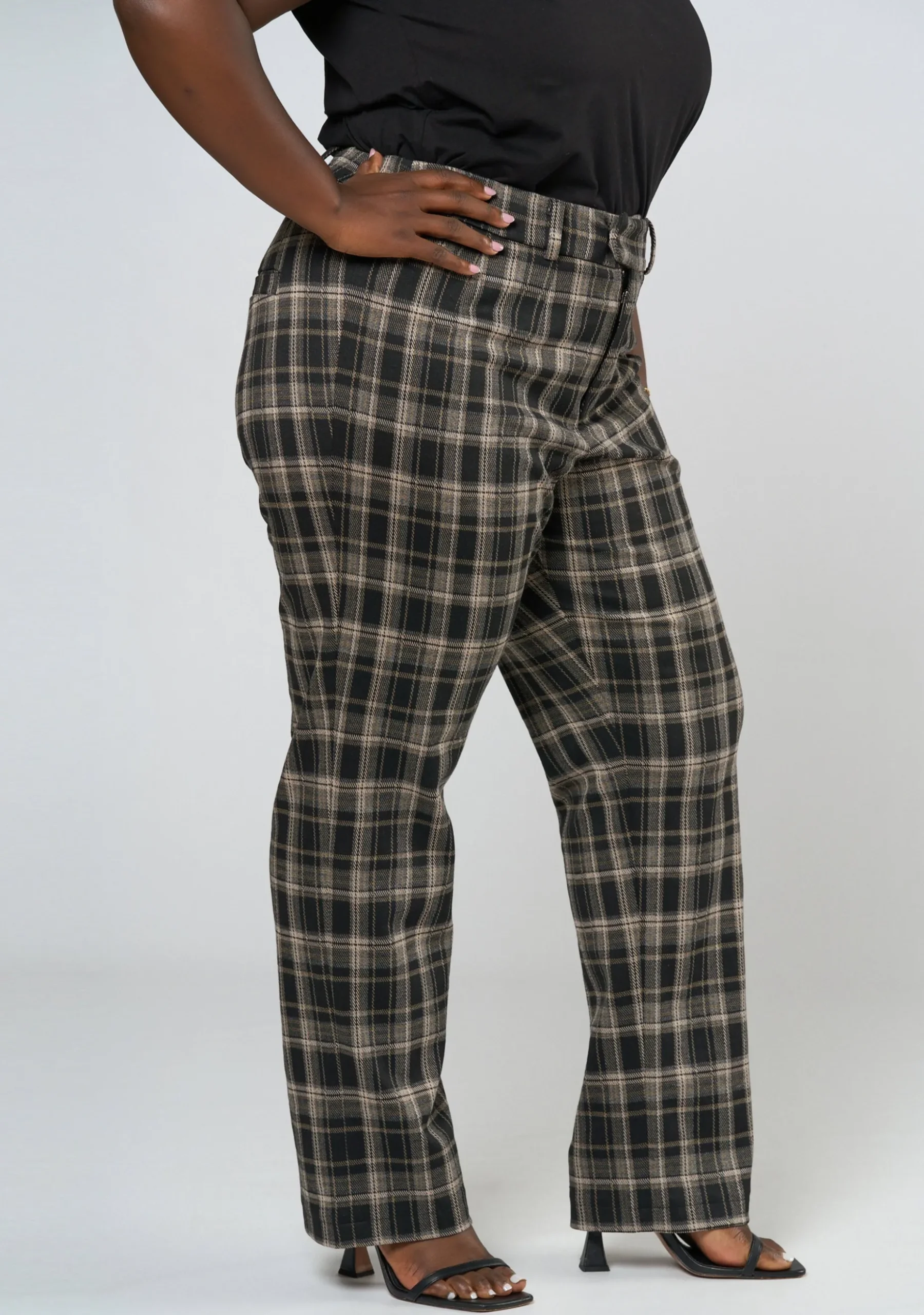 Estelle Check Ponte Pant