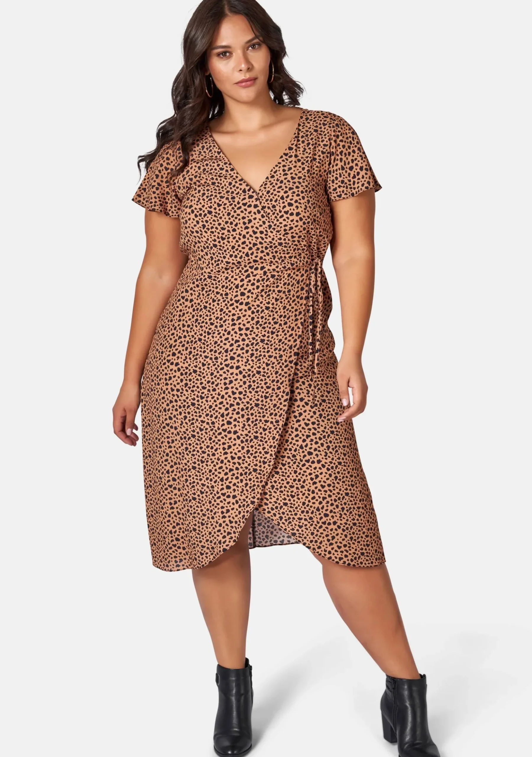 Eva Printed Wrap Dress